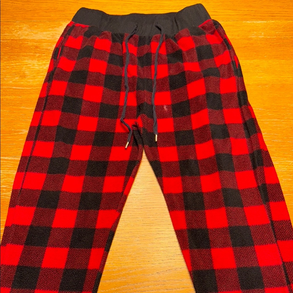Cozy Red and Black Plaid Pajama Bottoms